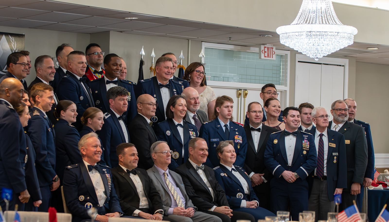 Spaatzen from several generations gathered for a group photo at the Midwinter Gala.